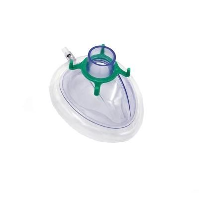 High Quality Medical Breathing Apparatus PVC Transparent Anesthesia Mask for Hospital Use