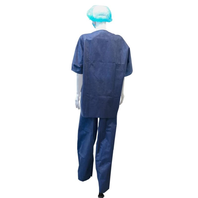 Short Sleeves Nursing Uniforms Warm Jacket Waterproof and Easy-Breath SMS Scrub Suit