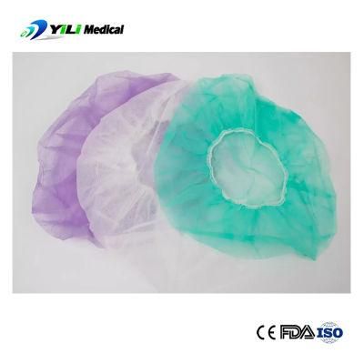 Disposable Non Woven Round Cap Bouffant Cap Mob Cap