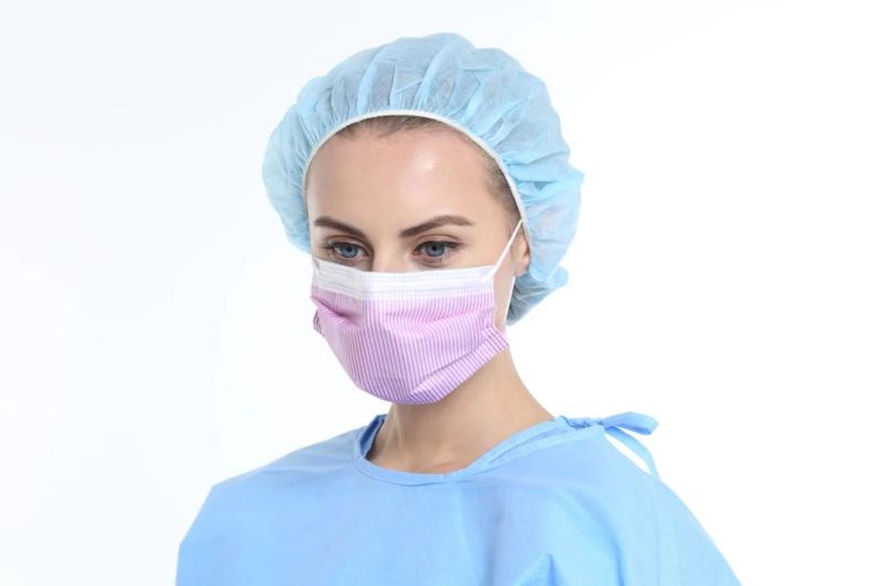 Surgical Disposable Face Mask with Printing Pattern