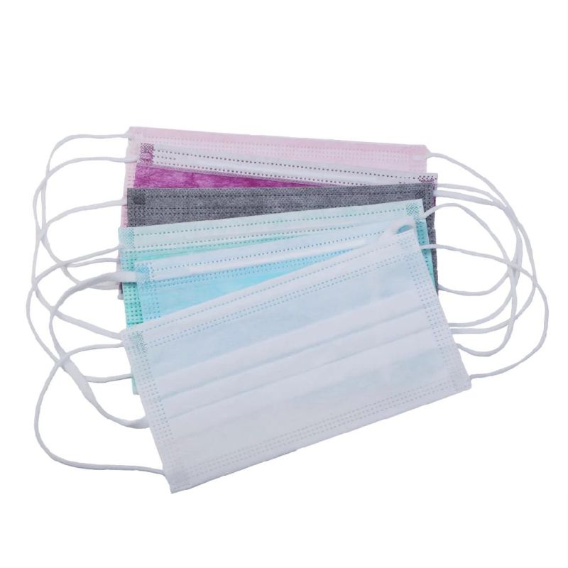 OEM Package Colorful Fiber Medical Surgical Disposable Face Mask