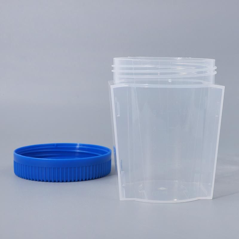 Medical Supplies Test Square Specimen Sterile Stool Cup Containers