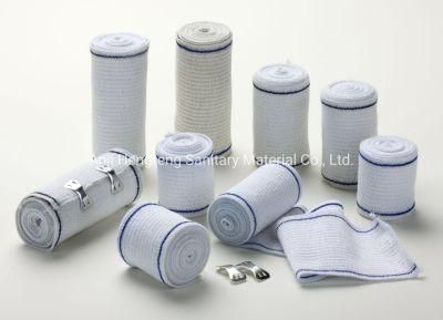 Medical Disposable Dressing Blue Line High Elastic Bandage