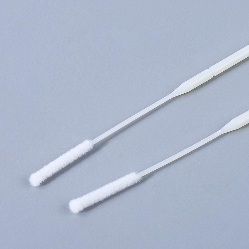 Fast Shipping 9cm Nylon Flocked Nasal Swab with Breakpoint