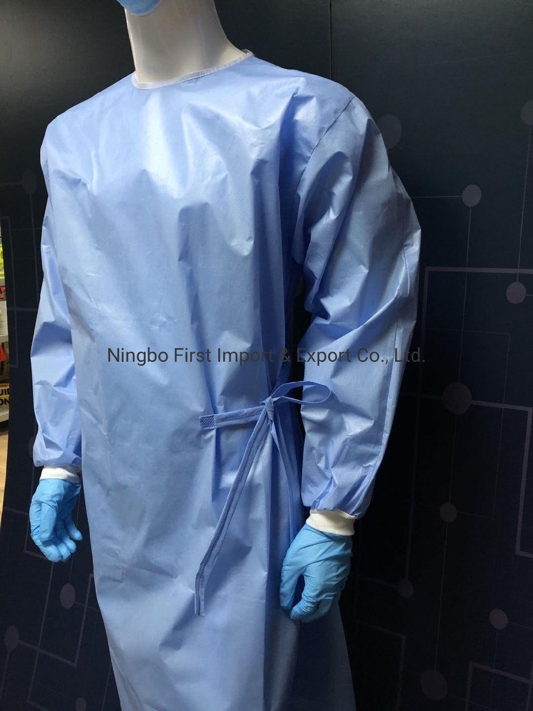 Sterilized Surgical Gown Level 2 with Coating Dfco-0140