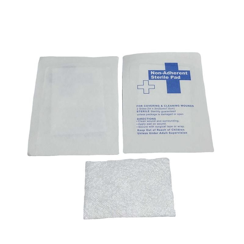 Medical High Quality Non-Adherent Sterile Pad 5X7.6cm Non-Woven Dressing Pad