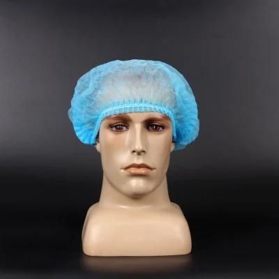 Nonwoven Mob Hair Clip Cap Disposable Surgeon Clipcap Medical Bouffant Cap for Food