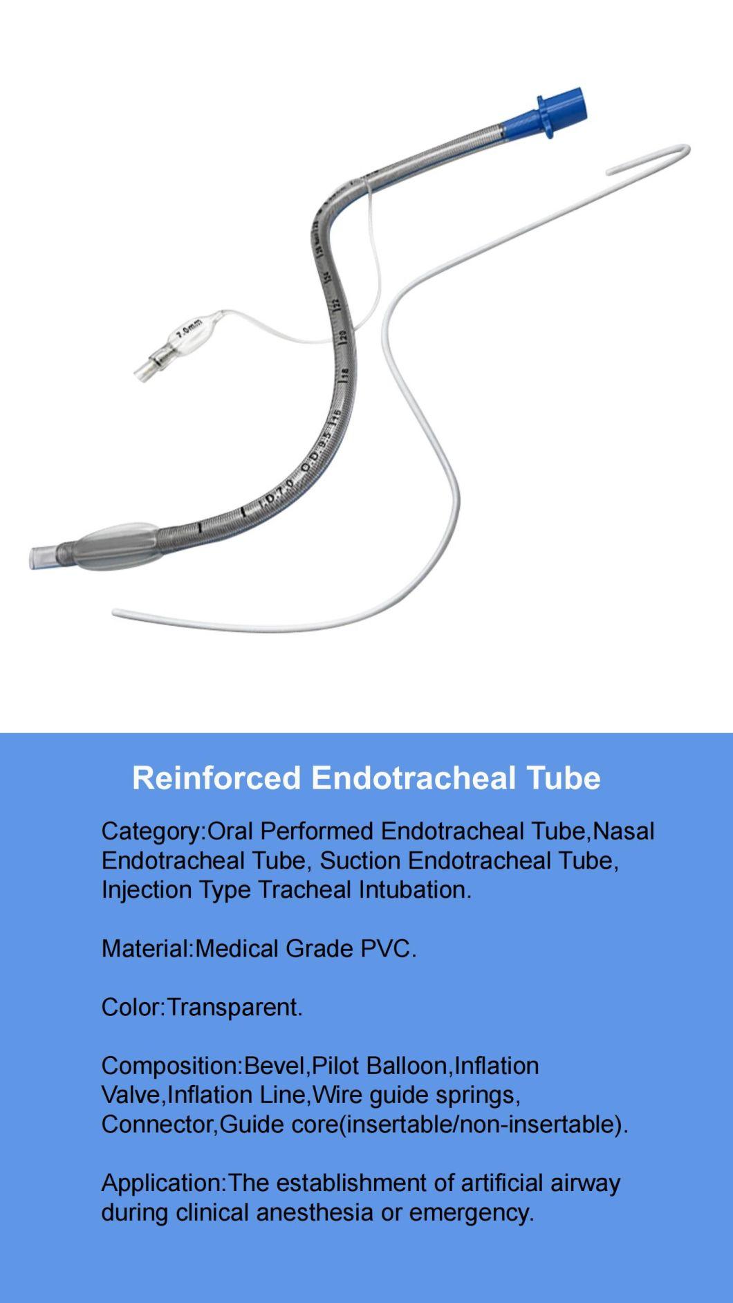 Medical Endotracheal Tube Disposable Reinforced Visual Endotracheal Tube