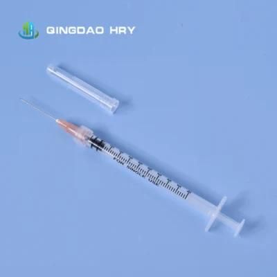 Stock Available 1ml 1cc Medical Use Disposable Sterile Injection Syringe Safety Hypodermic Syringes Veterinary Syringes