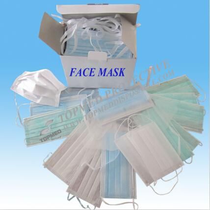 Non Woven 3 Ply Face Mask Medical Surgical Face Mask