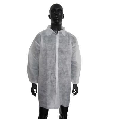 Good Price PP Nonwoven Visitor Disposable Lab Coats