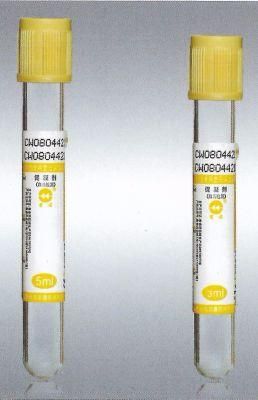 Disposable Vacuum Blood Collection Tube for Coagulant Tube