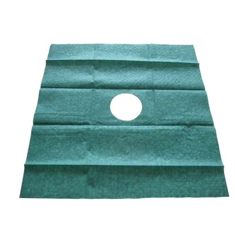 Surgical Use Fenestrated Hole Drape with Self-Adhesive Tape