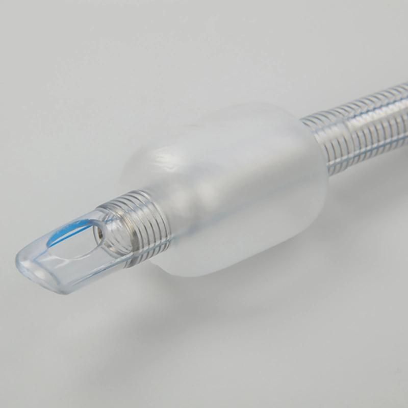 High Quality Medical Reinforced Disposable Tracheostomy Tube with Cuff