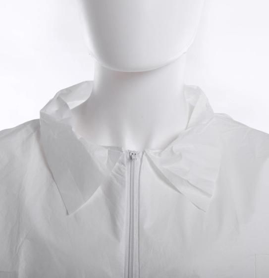 Disposable Nonwoven Spp Lab Coat Visitor Coat