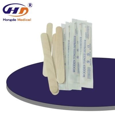 Sterilized Disposable Birch or Poplar Wood Tongue Depressor