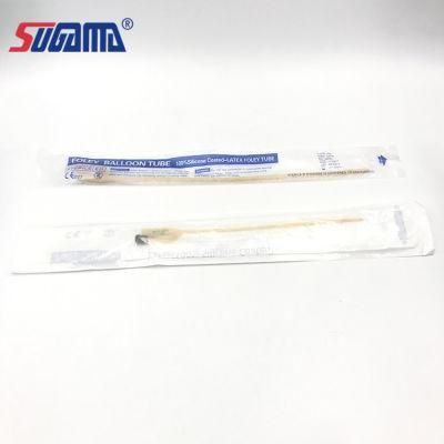 3 Way Double Balloon Silicone Coated Latex Foley Catheter