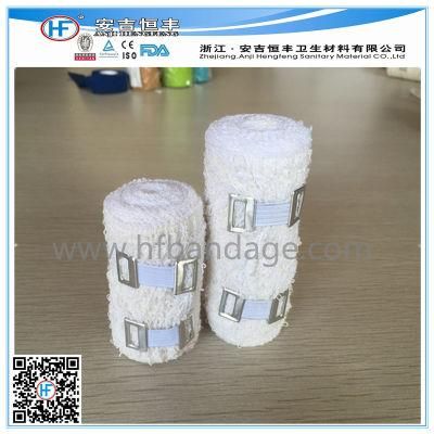 Disposable Medical Supply Bleached Elastic Cotton Crepe Bandages