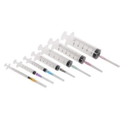 Disposable Plastic Syringe for Single Use with All Sizes with CE/ISO