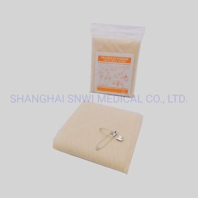 Absorbent Gauze Triangular Bandage with Two Safety Pin