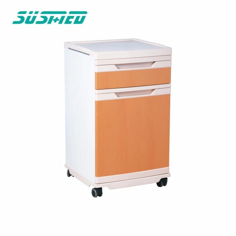 Mobile Medical Cabinets Metal Bedside Locker with Drawer