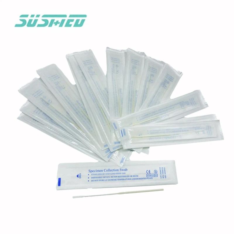 Sterile Nylon Flocked Nasal Swabs for Virus Sampling