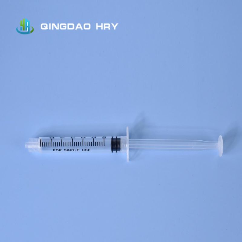 3-Parts Plastic Sterile Disposable Syringe 2.5ml Without Needle FDA 510K CE&ISO Approved