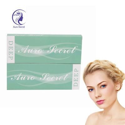 Auro Secret Gel Wrinkle Injection Under Eye Enlargement Lip Face Syringe Sodium Hyaluronate Hyaluronic Acid Filler Korea