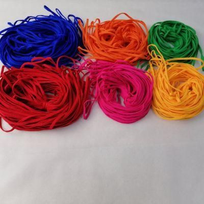 Sunshine Custom 3mm Flat Round Elastic Band Cord Earloop for Face Mask