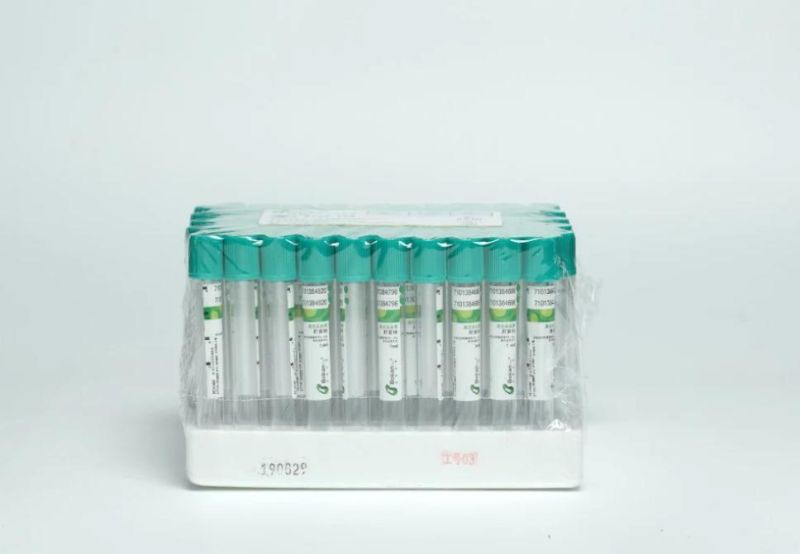 Disposable Sterile Pet/Glass Gel Heparin Sodium/Heparin Lithium Vacuum Blood Collection Tube