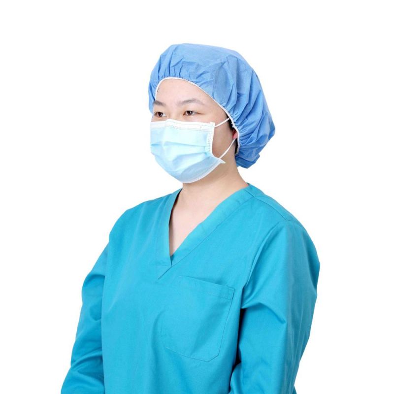 Surgical/Medical/Dental/Nursing/Scrub/Space/Mob/Mop/Work/Snood/SMS Nonwoven Disposable PP Cap for Doctor