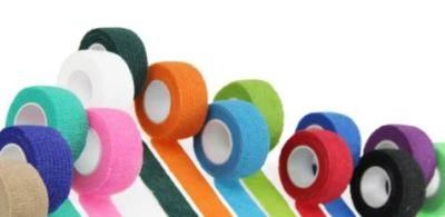 Medical Supply Non Woven Cotton Easy Tear Self Adhesive Elastic Cohesive Bandage