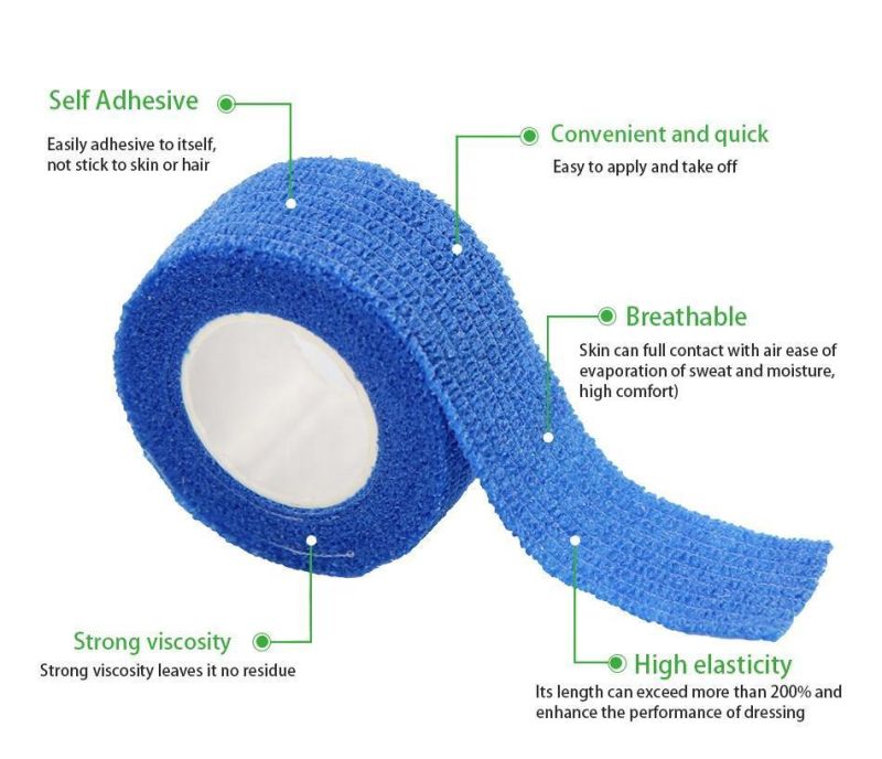 HD534-Nonwoven Tape Flexible Gauze Bandages Self Adhesive Cohesive Elastic Bandage