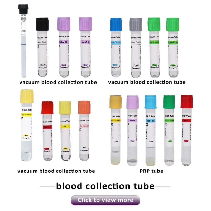 Siny Medical Supply 3.8% Sodium Citrate ESR Disposable Vacuum Blood Collection Tube with CE (2-10ml)