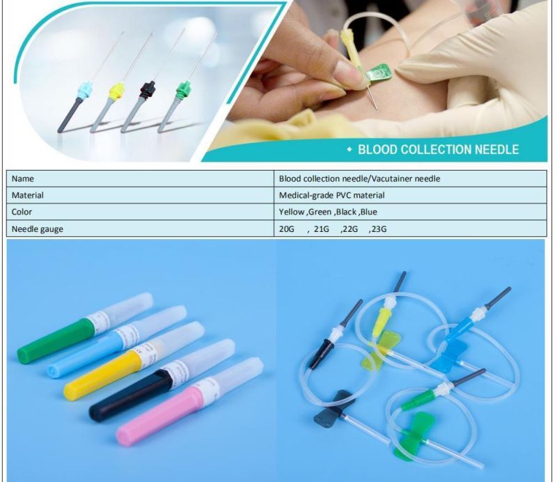 Disposable Blood Collection Butterfly Needle Double Wing Needle CE/ISO Quality