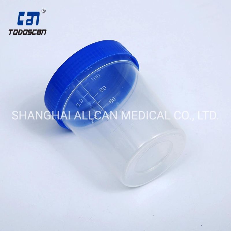 120ml Medical Disposable Plastic Specimen Container Urine Sample Container