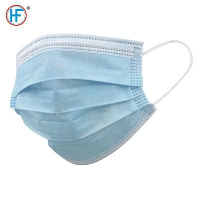 Mdr CE Approved Sterilization Blue Hengfeng Cartons 17.5X9.5cm Black Disposable Medical Face Mask