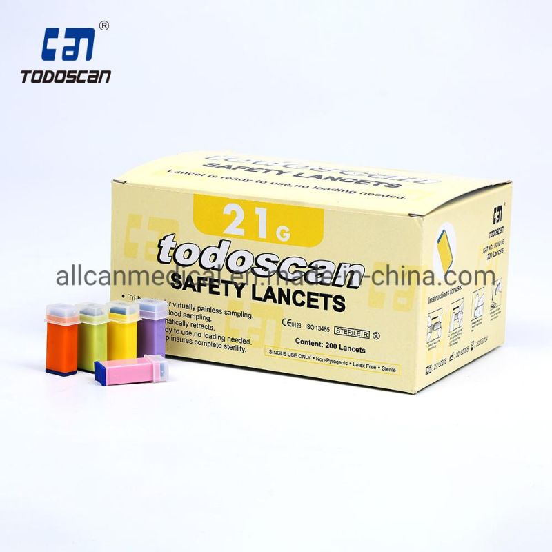 Medical 21g-30g Autopresure Safety Blood Lancet