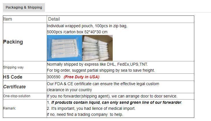 Nasopharyngeal Swab Cells Specimen or Sample Collection Nylon Flocked Swab Used for Medical Industry