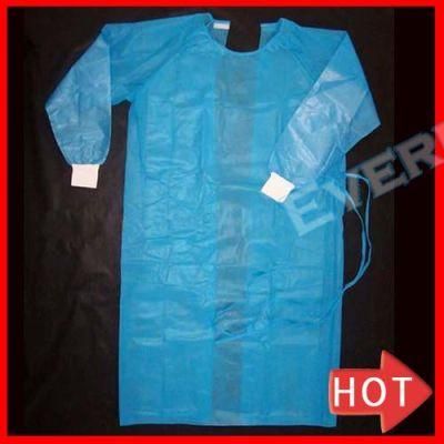 Disposable Non Woven Surgical White Isolation Gown