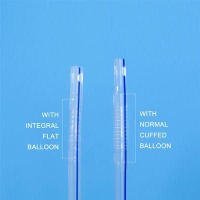 Integrated Flat Balloon Silicone Urinary Catheter with Round Tip, Tiemann Tip, Open Tip, 2 Way, 3 Way Uretheral or Suprapubic Use Integral Flat