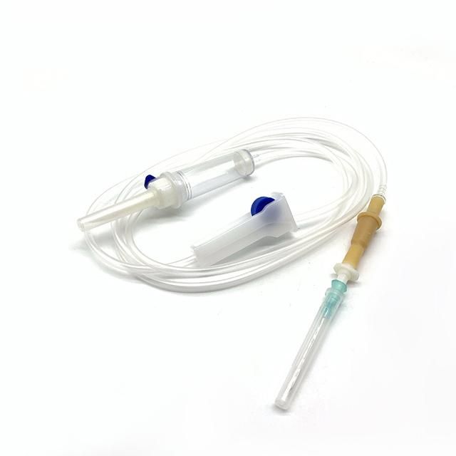 Infusion Set, Without Needle, Luer-Lock, Latex Free Bulb, Tube Lenght 150 Cm, with Filter, Air Inlet with Flip Cap, Big Chamber