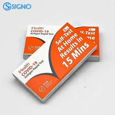 Antigen Test Kit Nasal Swab Rapid Diagnostic Test for Self Testing Home Use