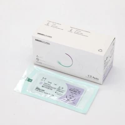 Medical Chromic Catgut Surgical Suture Tyco Nylon Suture with Needles