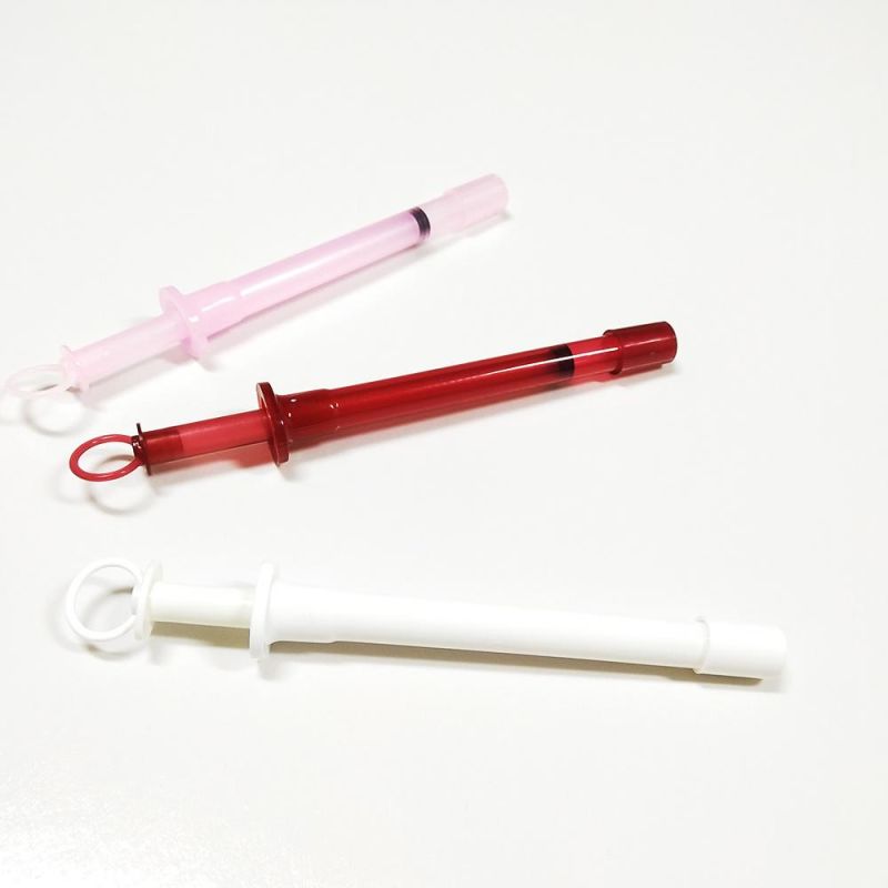 Disposable Powder Drug Delivery Tube Plastic Vaginal Applicator