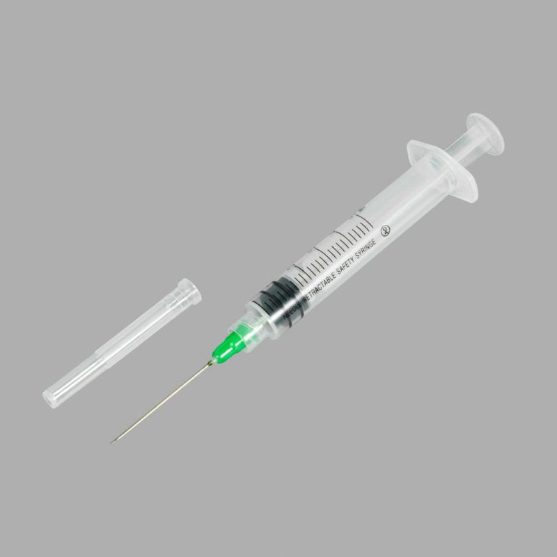 High Quality 1 3 510ml Hypodermic Ad Manual Retractable Safety Syringe