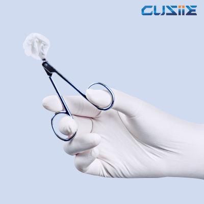 Examination Disposable White Blue Latex Gloves Powder Free Protective Glove