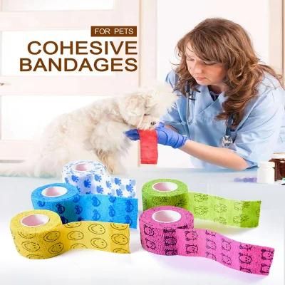 Free Samples High Quality Horse Pet Elastic Wrap Cohesive Bandage