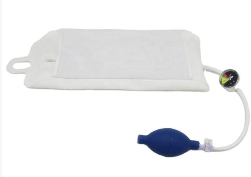 CE&ISO Certified Medical 500ml/1000ml TPU Blood Pressure Infusion Bag