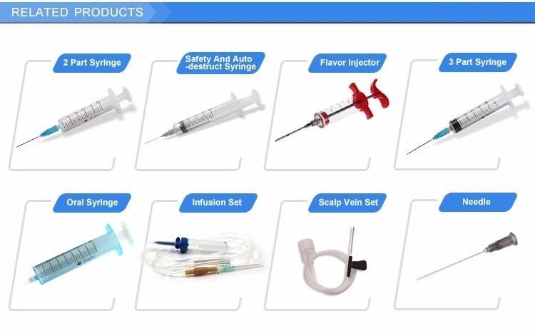 Safety Professional High Quality with Fixed Needle U-100 U-40 0.5ml/1ml Insulin Syringe